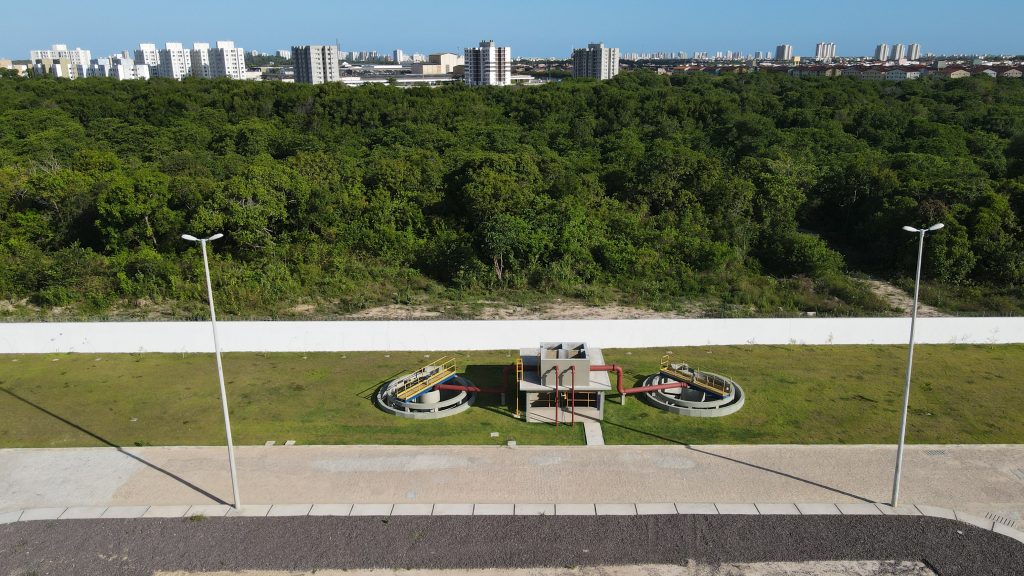 Execução da obra do subsistema Jabotiana de estação de tratamento de esgoto